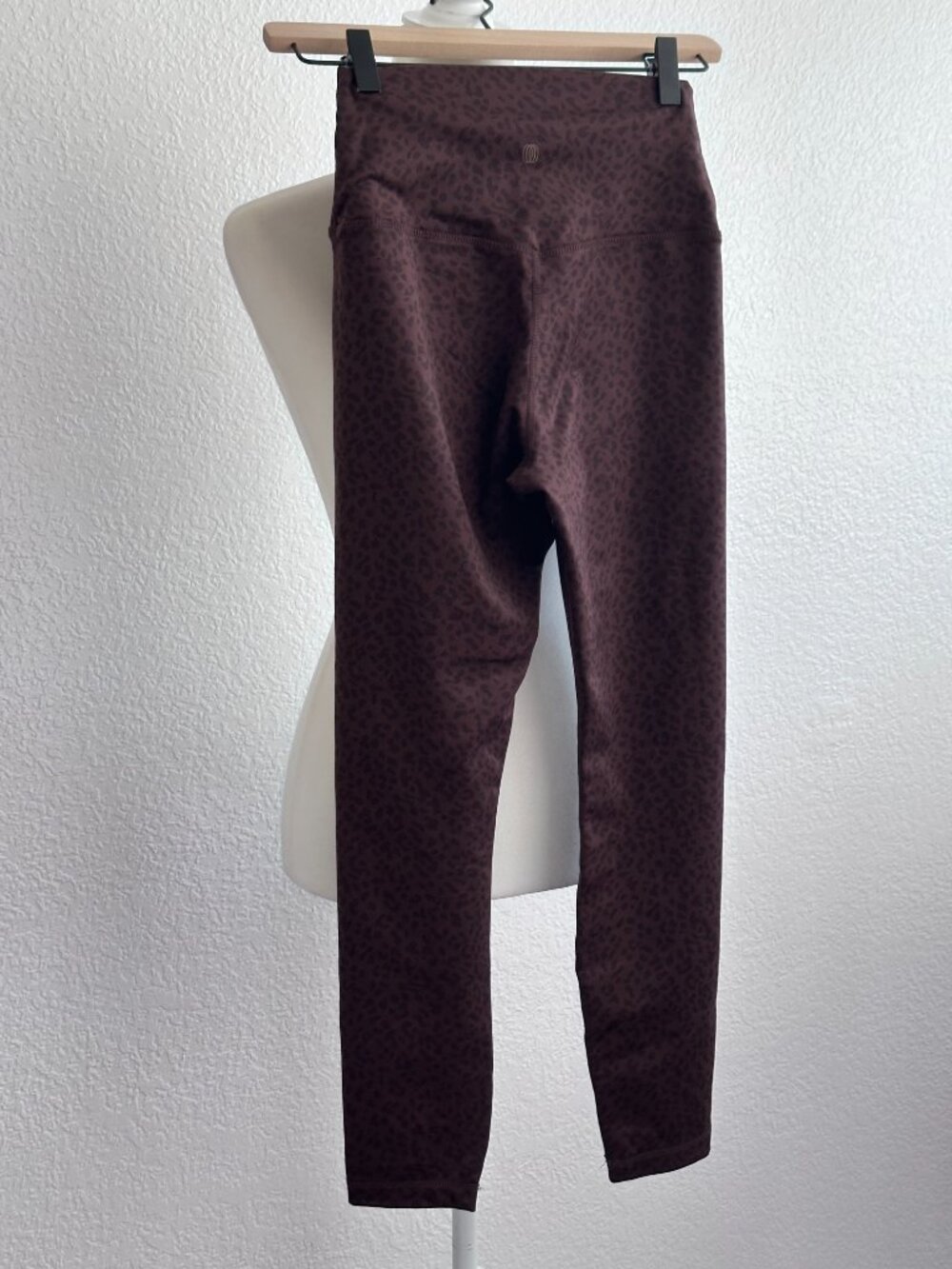 Balance Collection Leopard Print Leggings | High Waisted Burgundy | Size Small - Picture 6 of 6